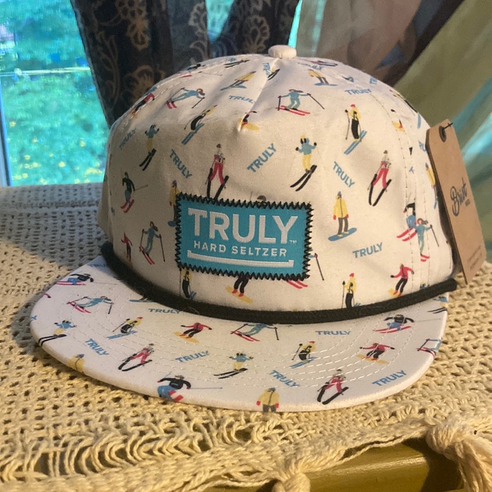 Truly Seltzer skier apres hat cap NWT new with tags